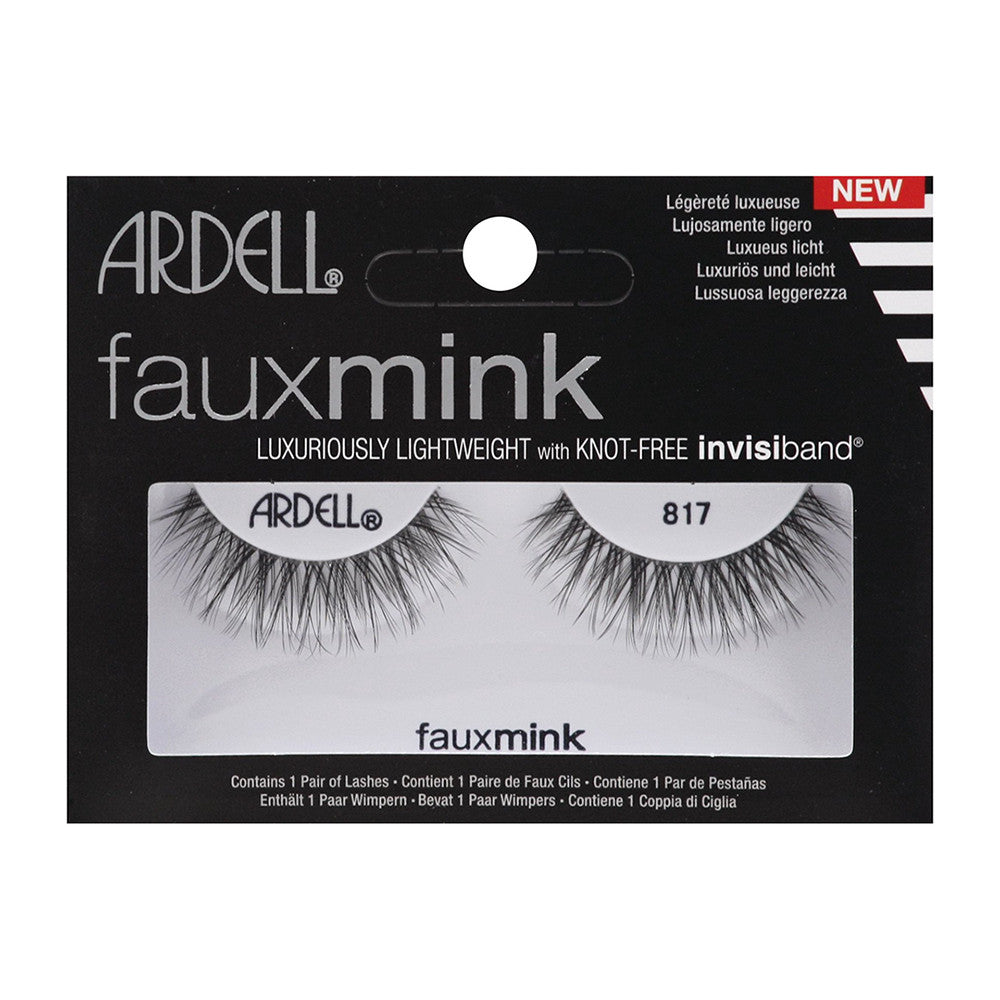 Ardell Faux Mink Strip Lashes 817 Black, 1 Ea